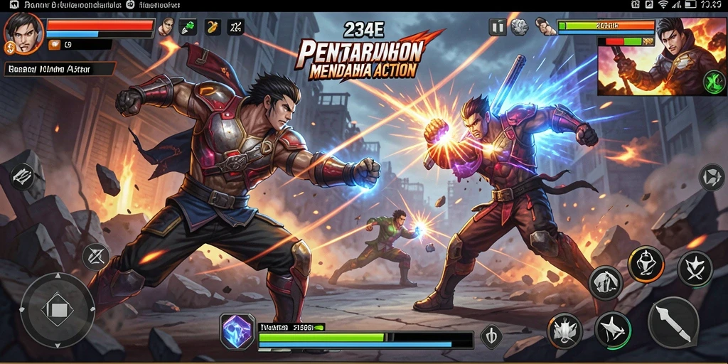 Tampilkan gameplay aksi seru dalam 234E yang mendebarkan.