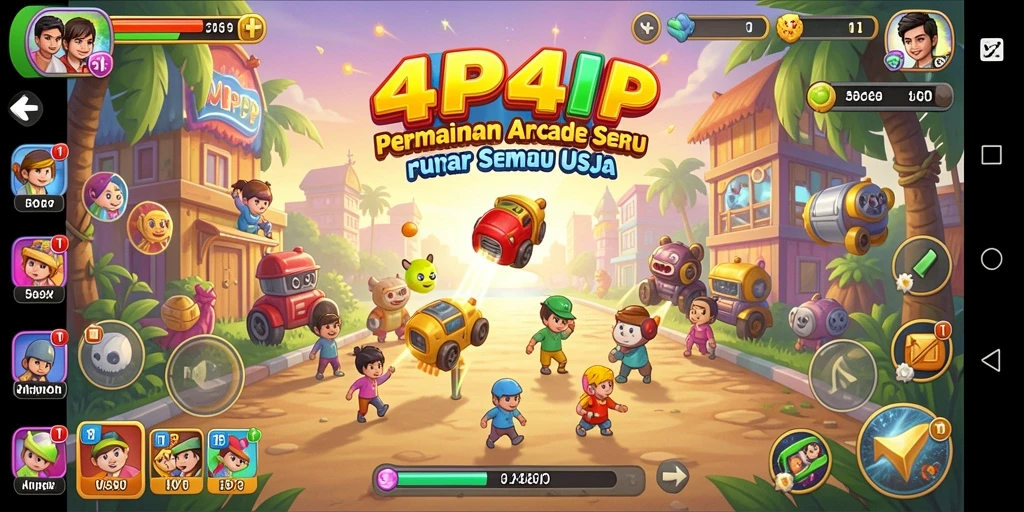 Tangkapan layar menampilkan aksi seru dalam <strong>4P4P</strong> dengan grafis yang memukau.