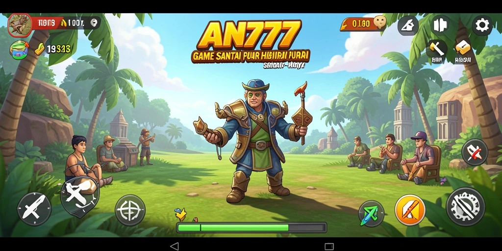 Tampilan gameplay AN777 yang menyenangkan dan interaktif.
