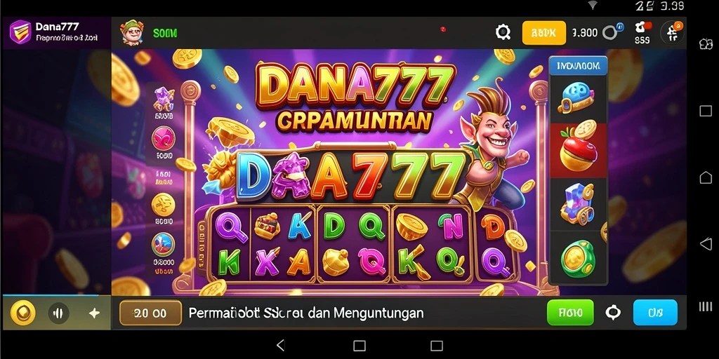 Tampilan menarik dari gameplay Slot di DANA777 yang memikat.