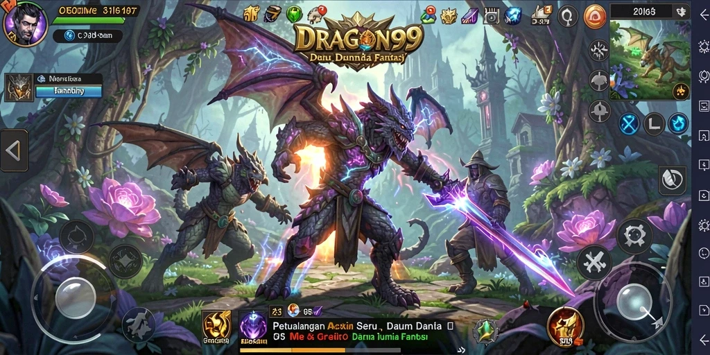 Tampilan gameplay seru dalam DRAGON99 dengan aksi yang mendebarkan.