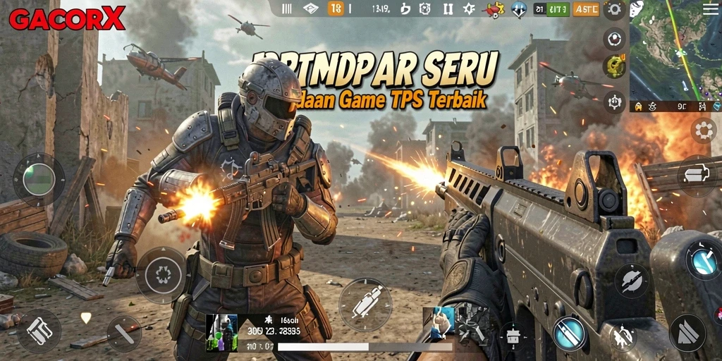 Gameplay seru GACORX dengan pertempuran mendebarkan.