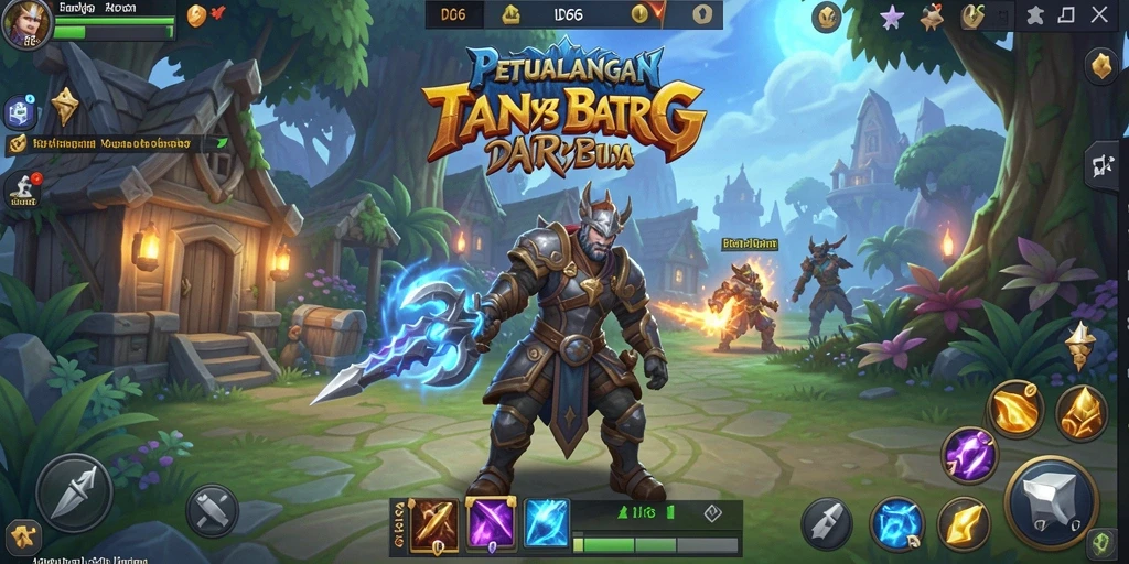 Menggambarkan pertarungan epik dalam gameplay ARPG ID66.