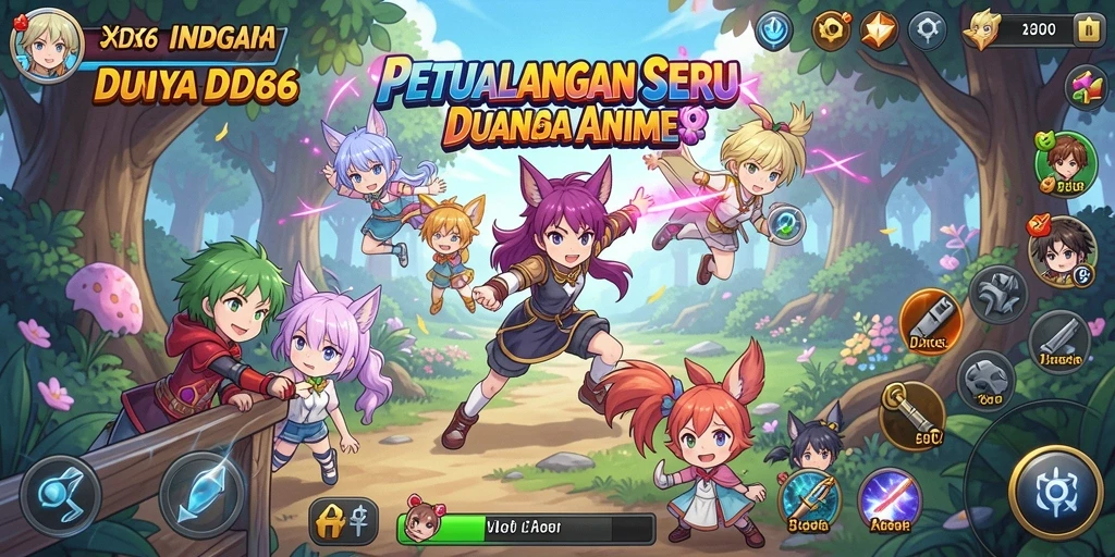 Screenshot IDX66 menampilkan aksi karakter Anime yang penuh warna.