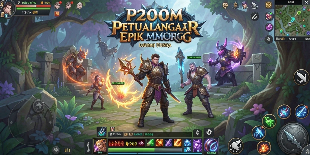Tampilan gameplay seru dari P200M dengan grafis menawan dan petualangan mendalam.