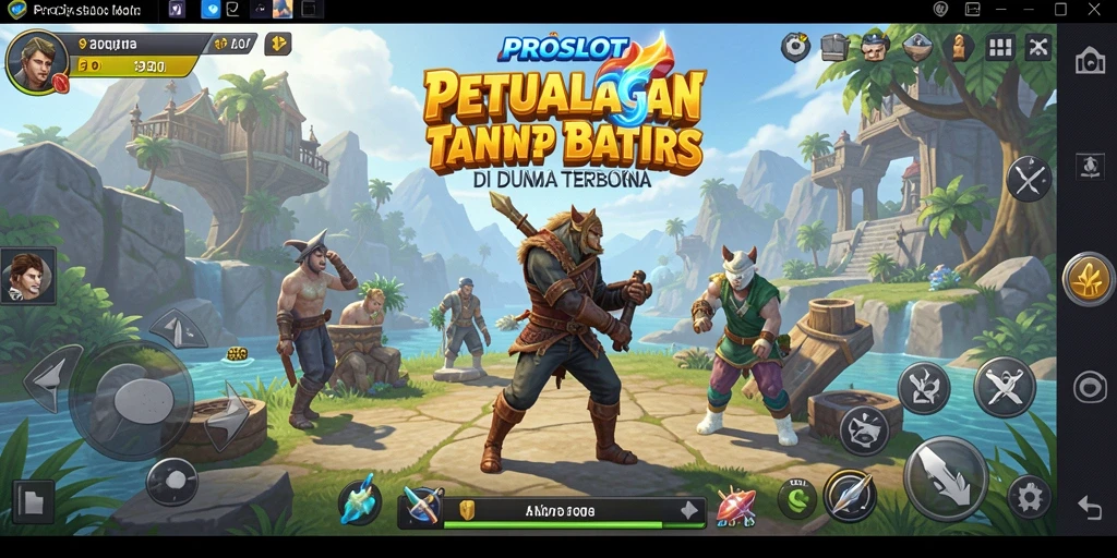 Tampilan fitur gameplay Open World yang menakjubkan di PROSLOT.