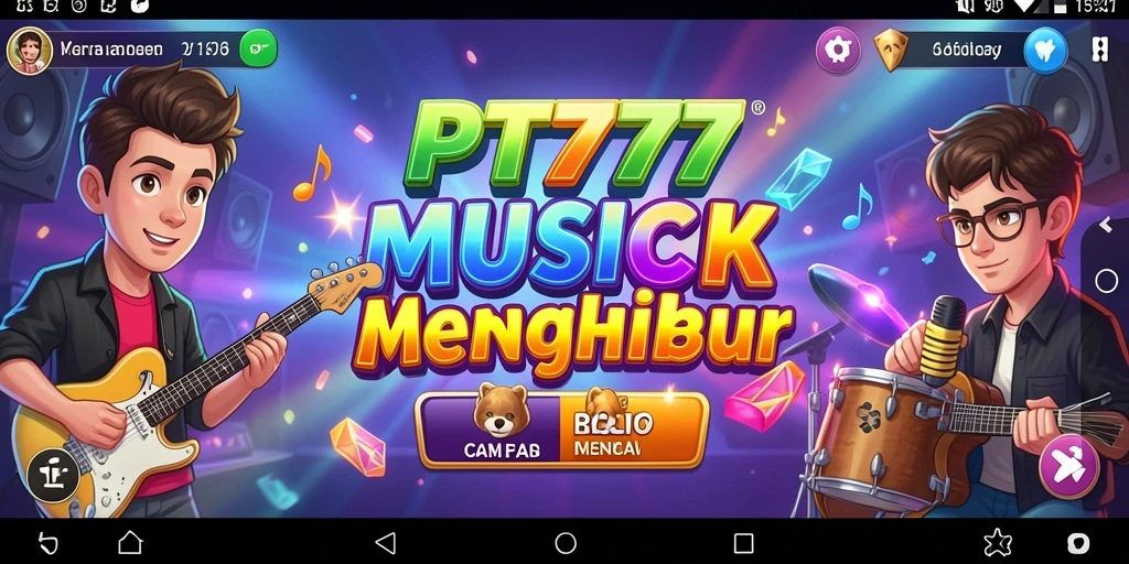 Gameplay PT777 yang menampilkan keseruan bermain musik.