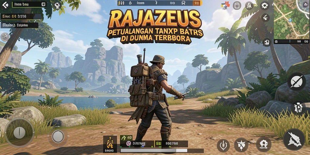 Gameplay menarik dalam dunia terbuka RAJAZEUS yang memukau.