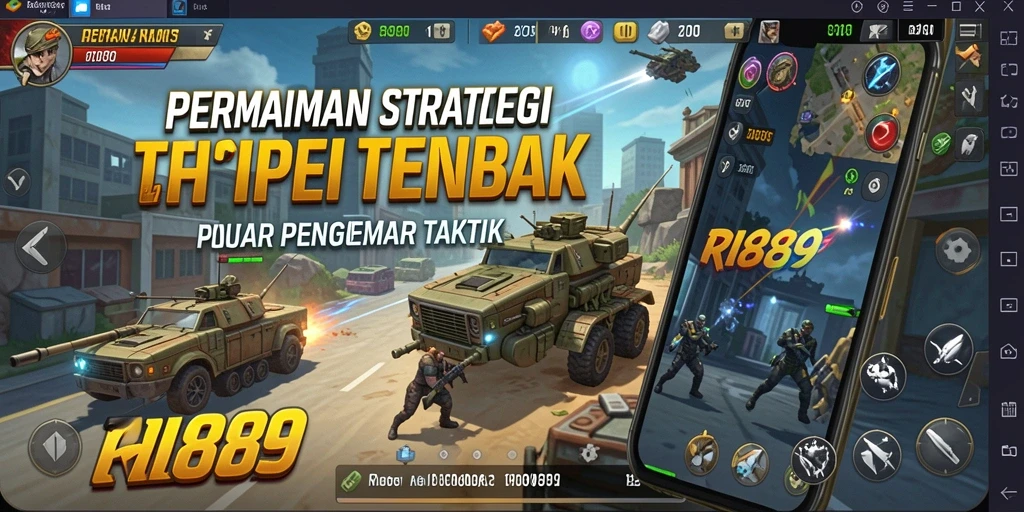 Tampilan permainan RI889 yang penuh taktik dan strategi.