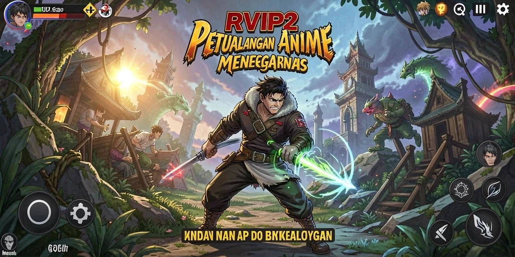 Tampilan menarik dari gameplay RVIP2 yang penuh warna.
