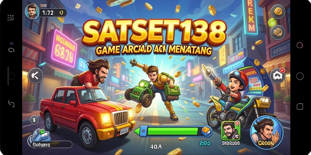 Tangkapan layar gameplay SATSET138 yang menampilkan aksi seru dan penuh warna.
