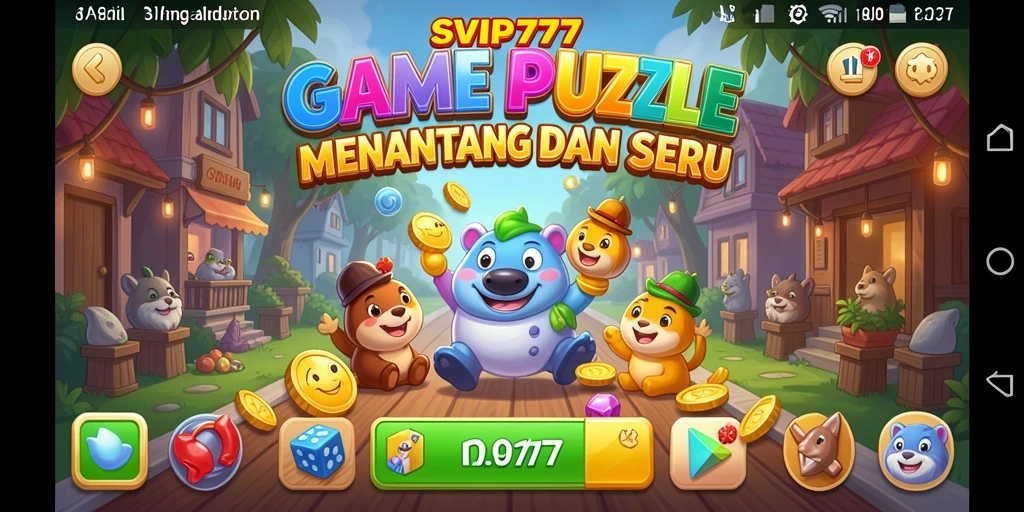 Tampilan gameplay dari SVIP777 yang penuh tantangan Puzzle.