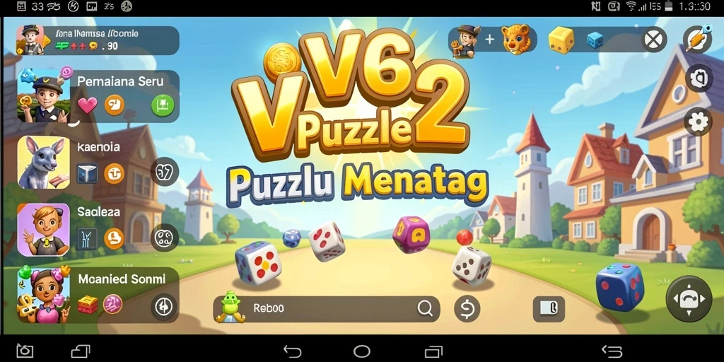 Tampilan gameplay VV62 dengan berbagai puzzle menarik.