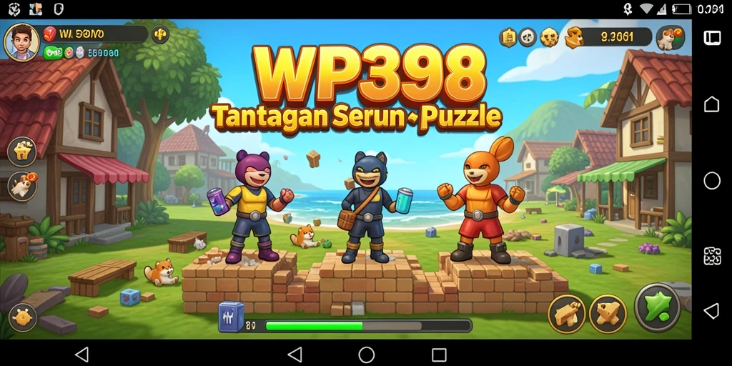 Tampilan gameplay WP888 dengan tantangan puzzle yang menarik.
